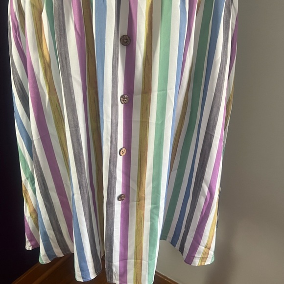 Emery Rose Short Sleeve Striped Dress NWT - Picture 4 of 8